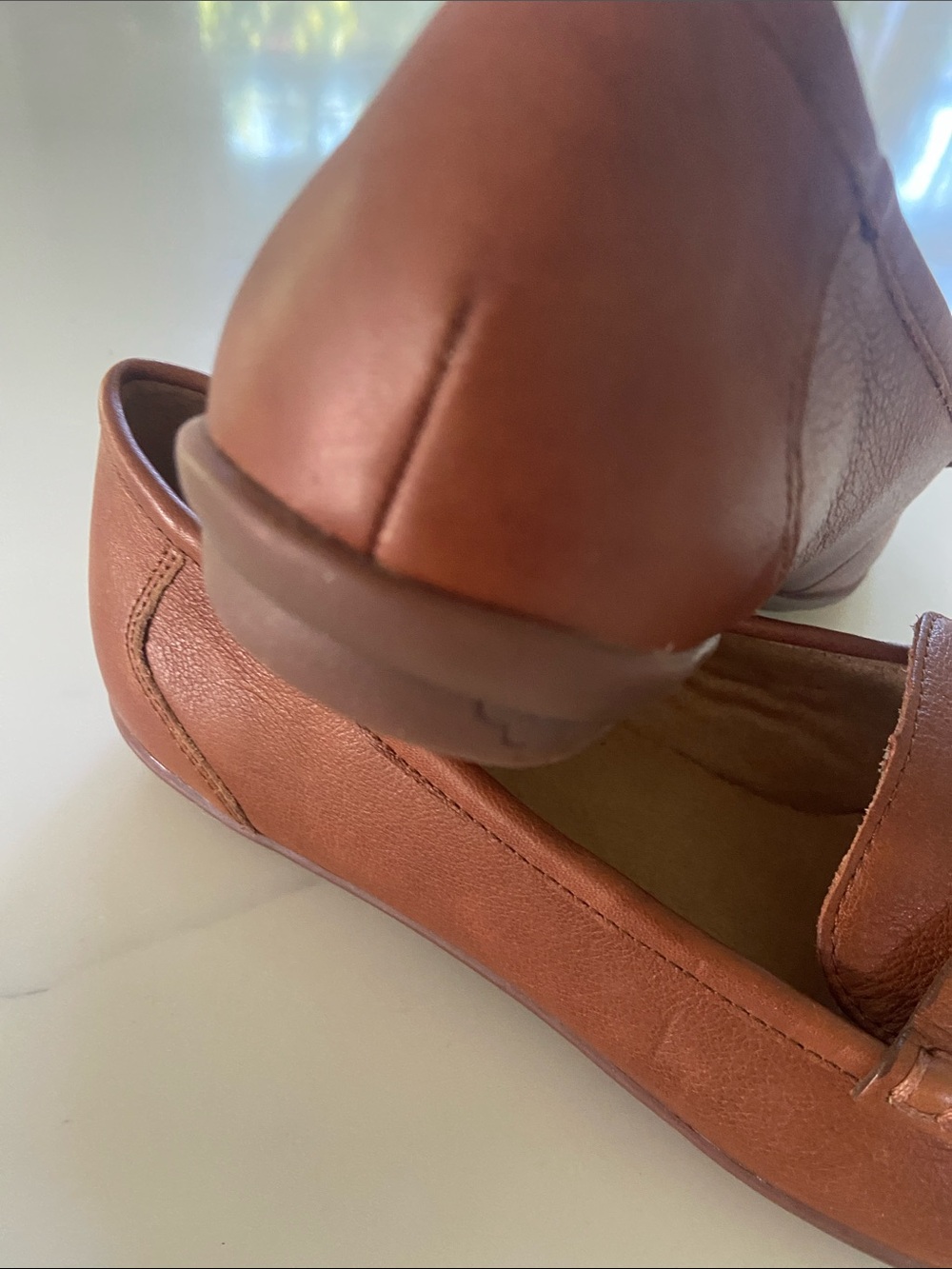 Hotter Tan Leather Penny Loafers for Women - Picture 10 of 16